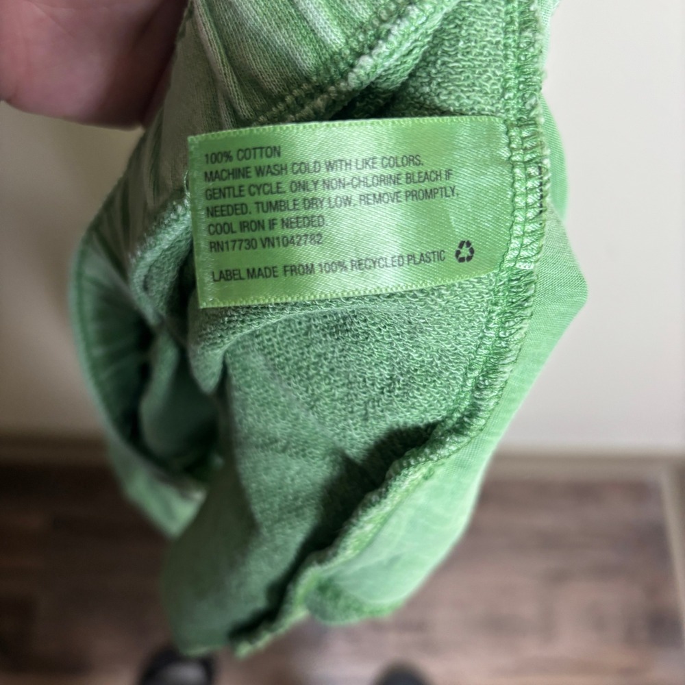Universal Thread Lime Green‎ Oversized V-Neck Polo Top Shorts Set Womens Large - Picture 12 of 12
